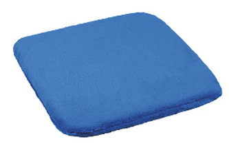 Sedák hladký Korall micro - modrá - 40x40 cm