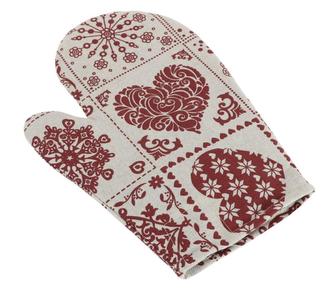 Kuchyňská chňapka - srdce patchwork - chňapka 28x18 cm