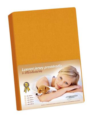 Jersey s elastanem - oranžová - 120x200 cm