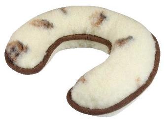 Evropské merino polštářek podkova - podkova - 33x27 cm