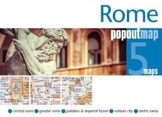 Rome PopOut Map, 5 maps