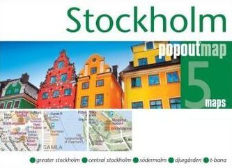 Stockholm PopOut Map, 5 maps