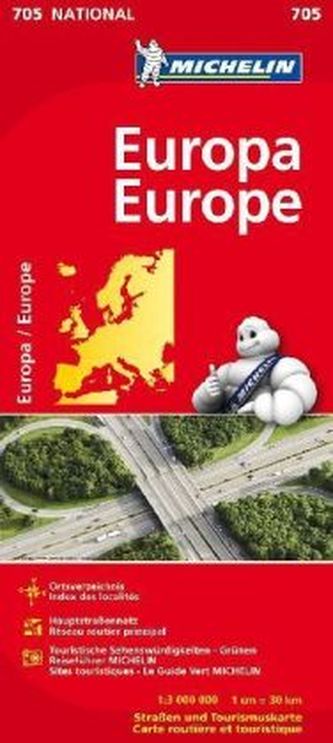 Michelin Karte Europa. Europe
