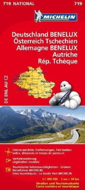 Michelin Karte Deutschland, Benelux, Österreich, Tschechien. Allemagne, Benelux, Autriche, Österreich, Rép. Tchèque