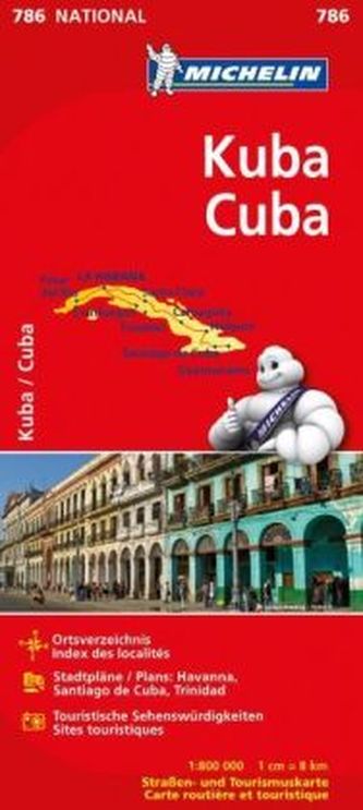 Michelin Karte Kuba. Cuba