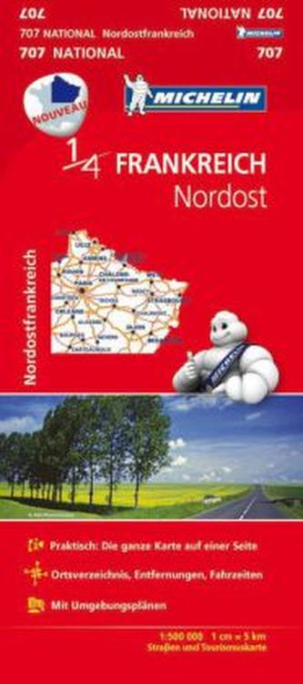 Michelin Karte Frankreich Nordost
