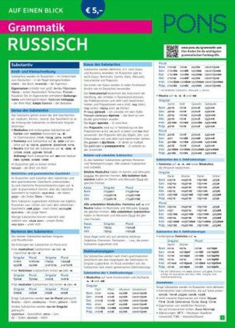 PONS Grammatik auf einen Blick, Russisch