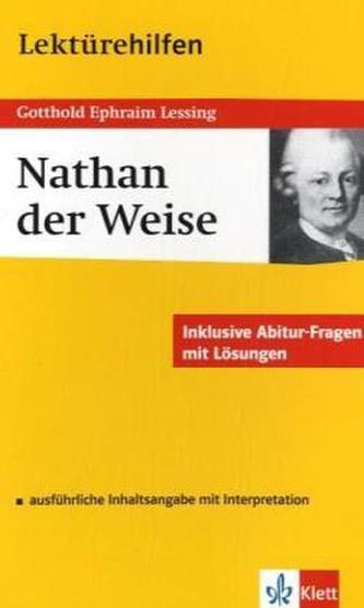 Lektürehilfen Gotthold Ephraim Lessing 'Nathan der Weise'