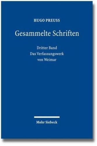 Das Verfassungswerk von Weimar