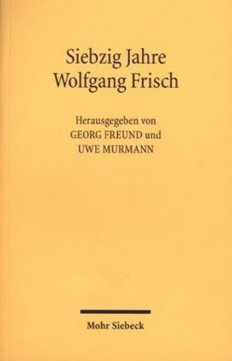 Siebzig Jahre Wolfgang Frisch