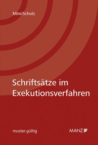Schriftsätze im Exekutionsverfahren (f. Österreich)