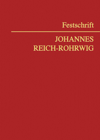 Festschrift Johannes Reich-Rohrwig (f. Österreich)
