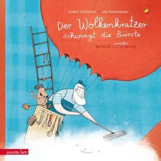 Der Wolkenkratzer schwingt die Bürste