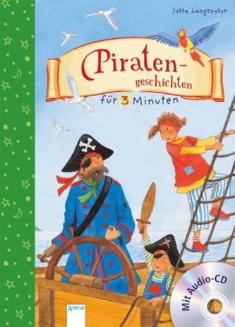 Piratengeschichten für 3 Minuten, m. Audio-CD
