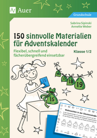 150 sinnvolle Materialien für Adventskalender, Klasse 1/2