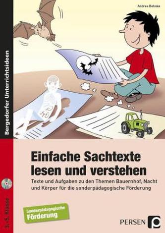Einfache Sachtexte lesen und verstehen, m. CD-ROM