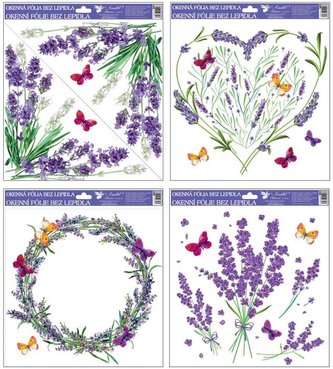 Okenní fólie 30 x 30cm - levandule