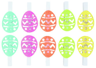 Kolíčky 5cm s vajíčky - mix barev 10ks