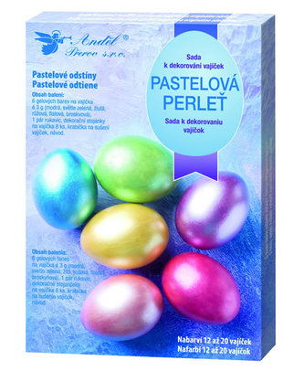 Sada k dekorování vajíček - pastelová perleť