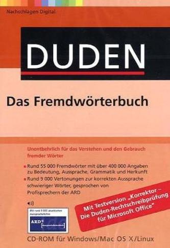 Duden Das Fremdwörterbuch, 1 CD-ROM