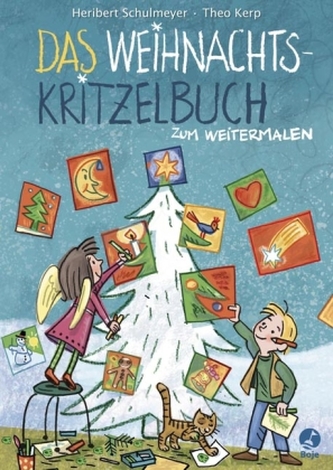 Das Weihnachts-Kritzelbuch zum Weitermalen