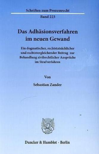 Das Adhäsionsverfahren im neuen Gewand