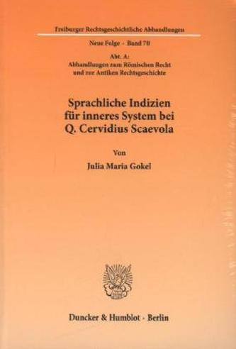 Sprachliche Indizien für inneres System bei Q. Cervidius Scaevola
