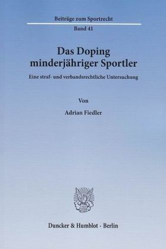 Das Doping minderjähriger Sportler