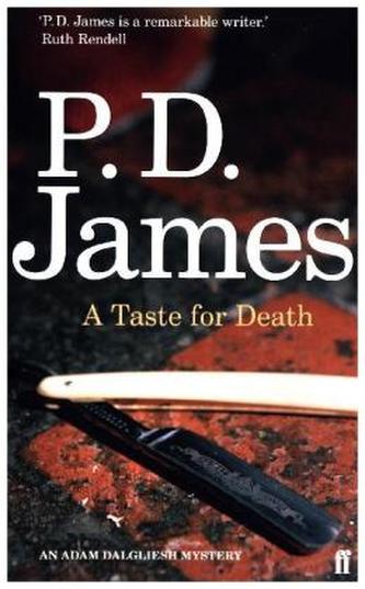 A Taste for Death. Der Beigeschmack des Todes, englische Ausgabe