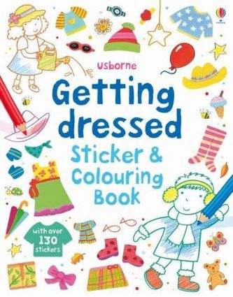 Usborne Getting Dressed Sticker and Colouring Book