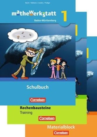 Schülerbuch mit Rechenbausteine-Training und Materialblock