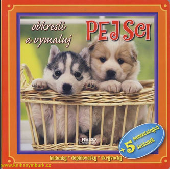 Pejsci - obkresli a vymaluj