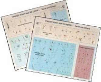 Muskel-Triggerpunkte und ihre Schmerzfelder, 2 Tafeln