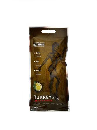 Sušené krůtí maso s citronem a pepřem 40 g