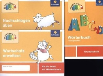 Wörterbuch mit Englischteil plus Übungshefte 'Nachschlagen üben' und 'Wortschatz erweitern', 3 Bde.