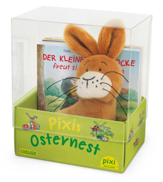 Pixis Osternest mit Stoffhase Pixis Osternest mit Stoffhase