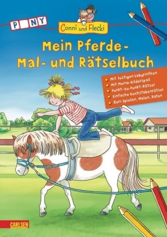 Mein Pferde - Mal- und Rätselbuch
