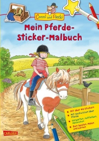 Mein Pferde-Sticker-Malbuch