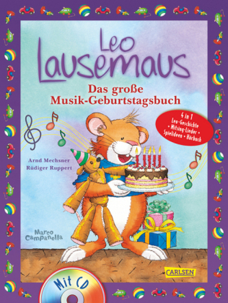 Leo Lausemaus - Das große Musik-Geburtstagsbuch, m. Audio-CD