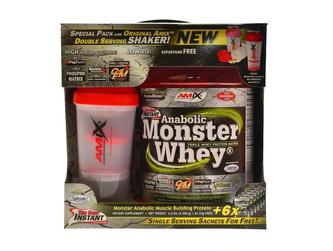 Anabolic Monster Whey + šejkr 2200 g BOX - dvojitá čokoláda