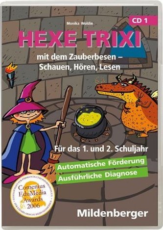 Hexe Trixi mit dem Zauberbesen, Schauen, Hören, Lesen, 1 CD-ROM (Homeversion). Tl.1