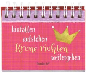 Hinfallen, aufstehen, Krone richten, weitergehen (Miniaufsteller)