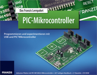 Lernpaket PIC-Mikrocontroller, 1 CD-ROM + Platine + Bauteile + Handbuch
