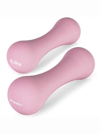 Bone sada neoprenových činek 2 x 0,5kg růžové