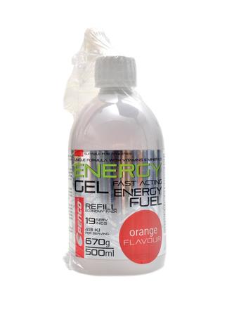Energy gel 670g/500ml + soft flask 150ml - malina