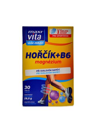 Maxivita hořčík + B6 30 tablet blistr