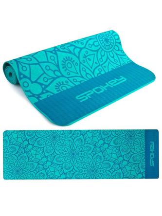 Mandala podložka na cvičení 4mm - tyrkysová