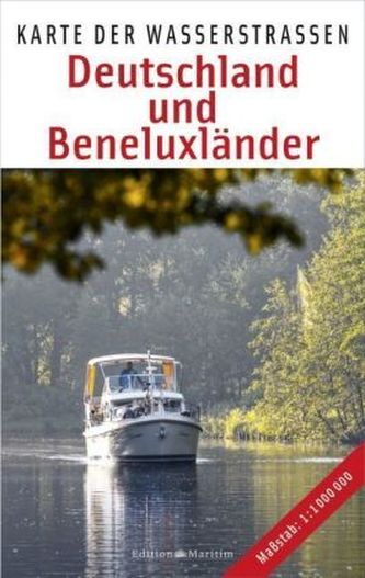 Karte der Wasserstraßen - Deutschland und Beneluxländer