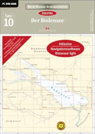 Delius Klasing-Sportbootkarten Bodensee, DVD-ROM, Ausgabe 2016