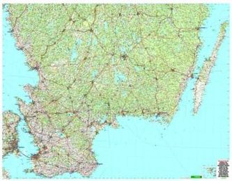 Freytag & Berndt Autokarte Schweden Süd. Sweden South.  Sverige Söder. Suède du Sud; Svezia della Sud